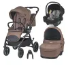 Carucior modular 3in1 Coccolle Serry Light taupe+ Scoica auto iSize Coccolle Knox Greystone