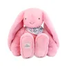 Плюшевый кролик XXL Lapin Fleurette розовый, 50 см