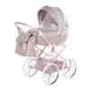 Cărucior pentru păpuși JUNAMA Dolce Mini 01 Roz/Argintiu