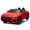Детский электромобиль Mercedes-Benz SL63 с пультом, EVA колёса, кожаное сиденье, Bluetooth, 12V, Красный