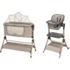 Patut si scaun de masa 2 in 1 KikkaBoo Sleat Me Beige