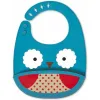 Силиконовый нагрудник Fold & Go Skip Hop Zoo Сова foto