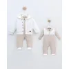 Leo King Baby Boy Babygrow Set Of 2 Pieces - Brown 12737 1-3 / 56-62cm