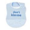 Baveta din bumbac BabyJem Don't Kiss Me Albastra