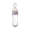 Ложка с резервуаром для младенцев BabyJem Squeeze Pink с защитным колпачком, 90 мл foto