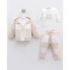 Leo King Baby Boy Set Of 3 Pieces - Beige 8015 6-9 / 68-74cm