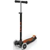 Самокат Micro Maxi Deluxe LED Black Orange foto