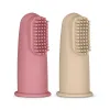 Силиконовые зубные щеточки на палец Petite&Mars Rose&Sand, 2 шт. foto