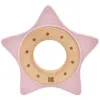Jucarie pentru dentitie din lemn cu silicon KikkaBoo Star Pink foto