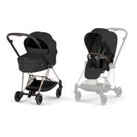 Carucior Cybex Mios 2 in 1 editia Platinum 2026 Sepia Black cadru rose gold