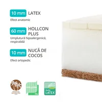 Saltea ortopedică pentru bebeluș Eco Dream 120x60cm