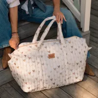 La Millou Geanta Weekend Bag Nylon HEARTBEAT BEIGE
