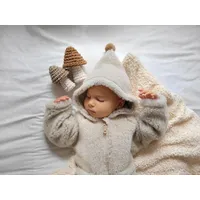 Hanorac Zaffiro 100% Lână Merinos - Gri - 62/68
