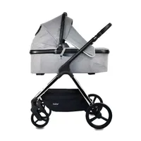 Cărucior 2 În 1 Ibebe Ice - Chrome Gray
