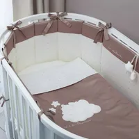 Lenjerie de pat pentru copii Perina Bambino Oval (BBO6.5-125х75) Cappuccino