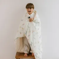 Minky Warm Blanket SEAWORLD by Magdalena Lamparska