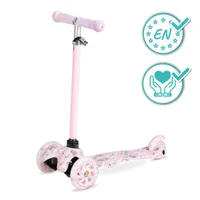 Trotineta cu LED QKIDS AMIS ROZ