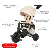 Qplay Трёхколёсный велосипед ультраскладной Nova MAX - Beige