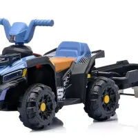 ATV electric pentru copii cu remorcă