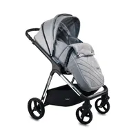 Cărucior 2 În 1 Ibebe Ice - Chrome Gray