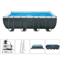 INTEX Бассейн ULTRA XTR FRAME 549х274х132 см, 17203Л, металлический каркас, фильтрующим насосом