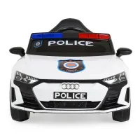 Детский электромобиль Audi RS e-tron 717 Police белый