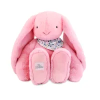 Плюшевый кролик XXL Lapin Fleurette розовый, 50 см
