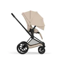 Carucior 2 in 1 Cybex Priam V colectia Platinum 2026 Cozy Beige cadru Matt Black