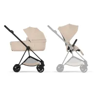 Коляска 2 в 1 Cybex Mios, коллекция Platinum 2026, Cozy Beige, рама Matt Black