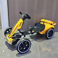 Kart electric pentru copii cu telecomandă, galben