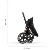 Cărucior 2 în 1 Cybex Priam Mirage Grey, șasiu Matt Black - Preț, Recenzii și Cumpărare Online