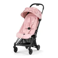 Cybex Coya – Simply Flowers Pink cadru matt black