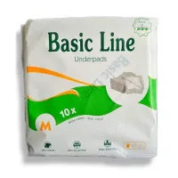Впитывающие пелёнки Eco-Friendly Basic Nateen 60×60 см, 10 шт, без латекса, водонепроницаемые