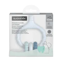 Suavinex  Jucărie de dentiție pentru masajul gingiilor de la naștere, ETAPA 0, albastru 403009