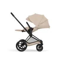 Carucior 2 in 1 Cybex Priam V colectia Platinum 2026 Cozy Beige cadru Matt Black