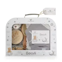 Moni Set cadou pentru bebeluși 6 în 1 Bearli gri