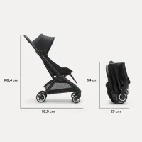 Carucior ultracompact Bugaboo Butterfly Black/Stormy Blue