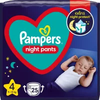 Chilotei de noapte Pampers Night Pants marimea 4 (9-15 kg), 25 buc.