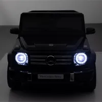 Детский электромобиль Mercedes-Benz G500 4x4 с пультом, EVA колёса, кожаное сиденье, 12V