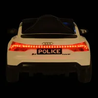 Детский электромобиль Audi RS e-tron 717 Police белый