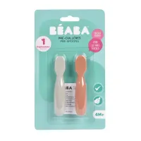 Set linguri silicon Beaba Terracotta/Velvet Grey, 2 buc.