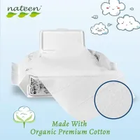 Влажные салфетки для детей Nateen Premium, биоразлагаемые, 80 шт.