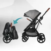 Carucior transformabil 3in1 Coccolle Amani iSize - Anthracite