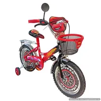 Bicicletă pentru copii CARS McQueen Black, Diametrul roților 16"