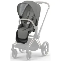 Cărucior 2 în 1 Cybex Priam Mirage Grey, șasiu Matt Black - Preț, Recenzii și Cumpărare Online