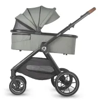 Carucior modular 3in1 Coccolle Aspen Moss green cu Scoica auto iSize Coccolle Rilax Greystone