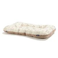 LAMILLOU Cuib pentru bebeluși din bumbac și catifea BANDANA CREAM