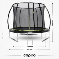 Espiro Sky Up — Безопасный батут для детей и всей семьи, 305 см