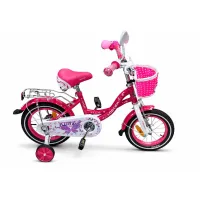 Bicicletă pentru copii „GIRL” 12" roz — pentru fete