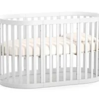 Veres Set mobilier copii Bern Oval (pătuț + comodă + dulap)